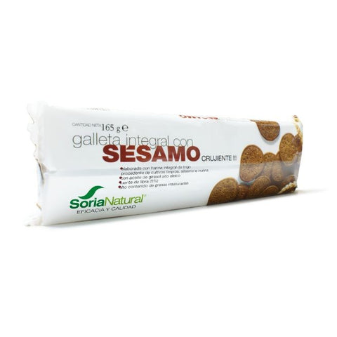 Comprar online GALLETA INTEG CON SESAMO 165gr de ALECOSOR SORIA NATURAL. Imagen 1