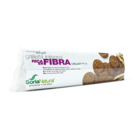 Comprar online GALLETA INTEG FIBRA S/A 165gr de ALECOSOR SORIA NATURAL. Imagen 1
