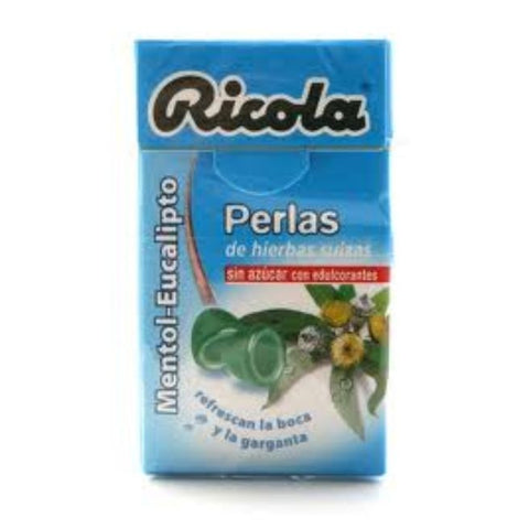 Comprar online RICOLA PERLAS S/A MENTOL EUCALIPTO 25 gr de RICOLA. Imagen 1