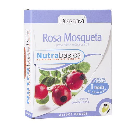 Comprar online ROSA MOSQUETA 500 mg 60 Perlas NUTRABASICOS de DRASANVI. Imagen 1