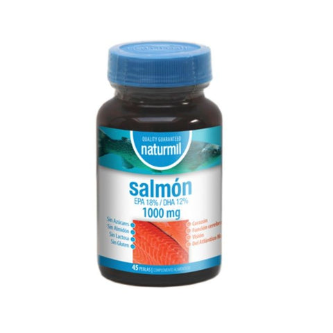 Comprar online SALMON 1000 mg 45 Perlas de NATURMIL. Imagen 1