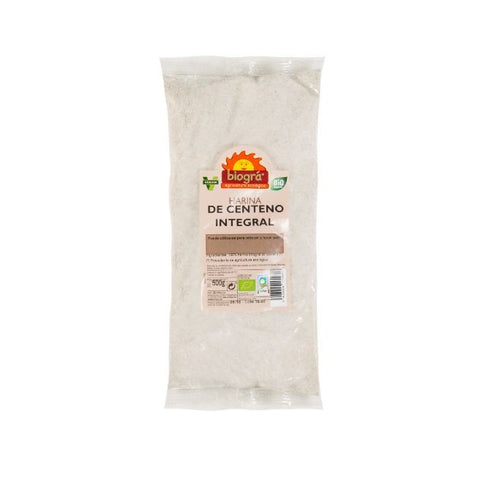 Comprar online HARINA DE CENTENO INTEGRAL BIOGRA BIO de BIOGRÁ (SORRIBAS). Imagen 1