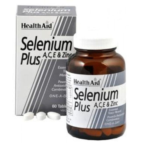 Comprar online SELENIUM PLUS A C E ZINC 60 Comp de HEALTH AID. Imagen 1