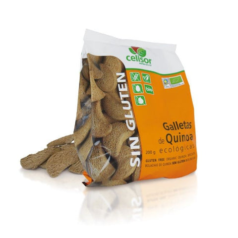 Comprar online GALLETAS DE QUINOA 200 gr. SIN GLUTEN de ALECOSOR SORIA NATURAL. Imagen 1