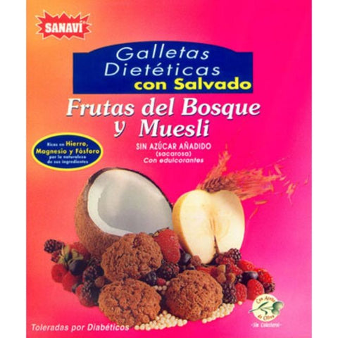Comprar online GALLETAS FRUTAS BOSQUE 200 gr de SANAVI. Imagen 1