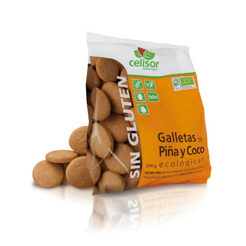 Comprar online GALLETAS PIÑA-COCO BIO CELISOR de ALECOSOR SORIA NATURAL. Imagen 1