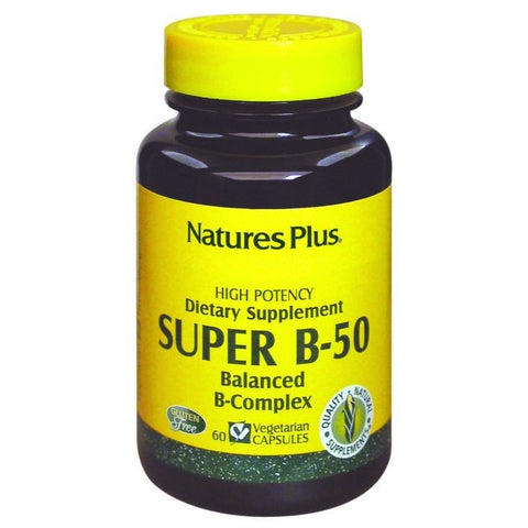 Comprar online SUPER B 50 COMPLEX 60 Comp de NATURES PLUS. Imagen 1
