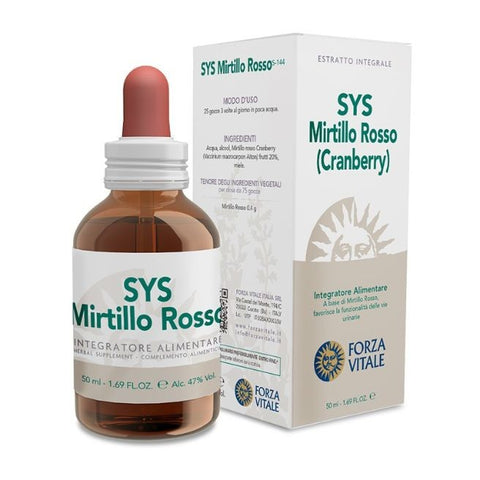 Comprar online SYS MIRTILLO ROSSO (Cranberry) 50 ml de FORZA VITALE. Imagen 1