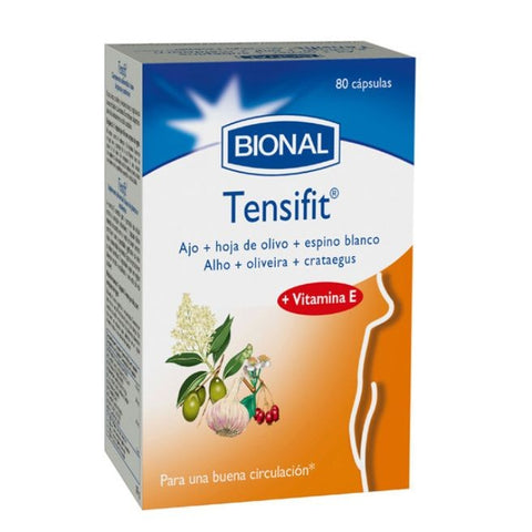 Comprar online TENSIFIT AJO+OLIVO+ESPINO BLANCO 80 CAPS BIOVER de BIONAL. Imagen 1