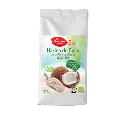 Comprar online HARINA DE COCO BIO 500 gr de EL GRANERO INTEGRAL. Imagen 1