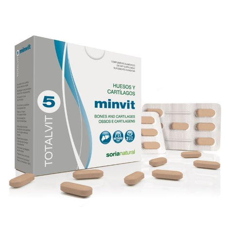 Comprar online TOTALVIT 5 MINVIT 1245 mg 60 Comp de SORIA. Imagen 1