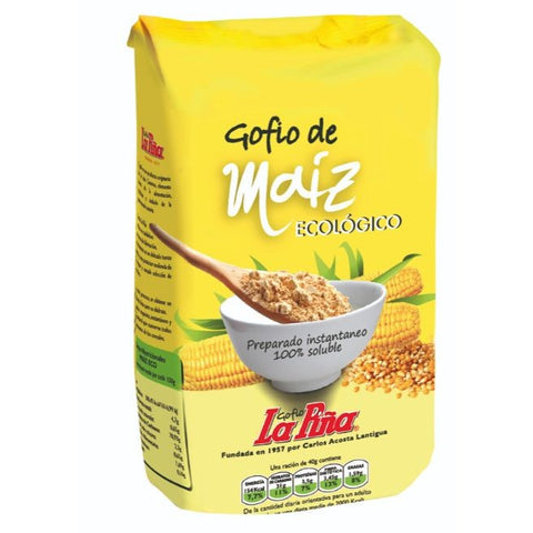 Comprar online GOFIO DE MAIZ BIO 500 gr de LA PIÑA. Imagen 1