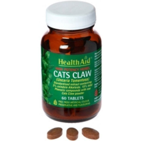 Comprar online UÑA DE GATO UNCARIA TORMENTOSA 475 mg 60 Comp de HEALTH AID. Imagen 1