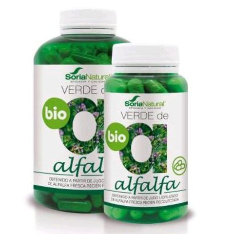 Comprar online VERDE ALFALFA 630 mg 240 Caps de SORIA. Imagen 1