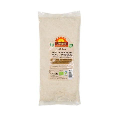 Comprar online HARINA DE KAMUT INTEGRAL BIOGRA BIO 500gr de BIOGRÁ (SORRIBAS). Imagen 1