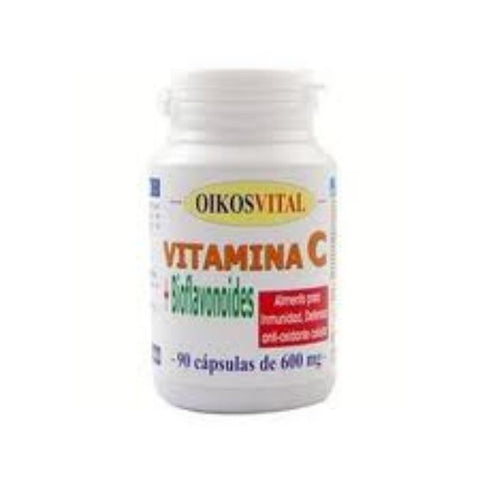 Comprar online VIT. C + BIO-FLAVONOIDES 600 mg 90 Caps. de OIKOS. Imagen 1