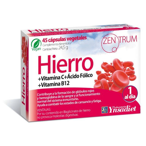 Comprar online ZENTRUM HIERRO 45 Caps de YNSADIET. Imagen 1