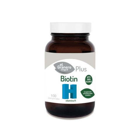Comprar online BIOTIN (BIOTINA VITAMINA H) 310 mg 100 Comp de GRANERO SUPLEMENTOS. Imagen 1