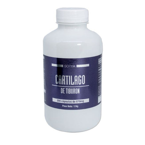 Comprar online CARTILAGO TIBURON 200 CAPS DE 870 MG de SOTYA BESLAN. Imagen 1