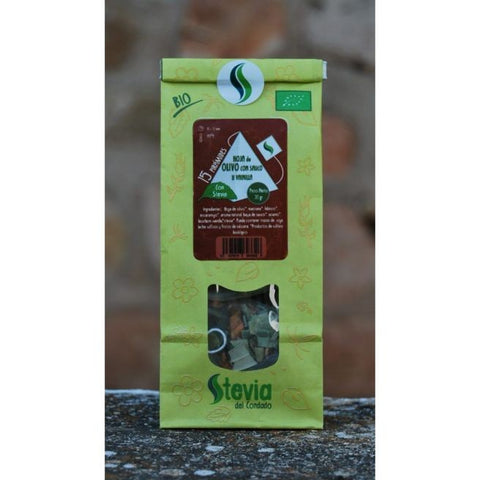 Comprar online HOJA DE OLIVO SAUCO-VAINILLA CON STEVIA BIO de STEVIA DEL CONDADO. Imagen 1
