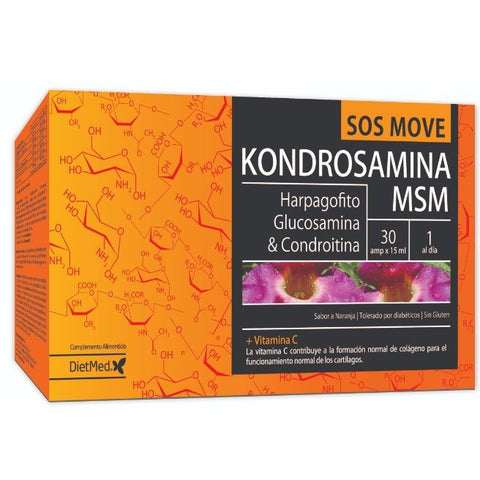 Comprar online KONDROSAMINA MSM 30 Ampollas de DIETMED. Imagen 1