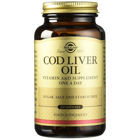 Comprar online ACEITE HIGADO BACALAO 250 Caps de SOLGAR. Imagen 1