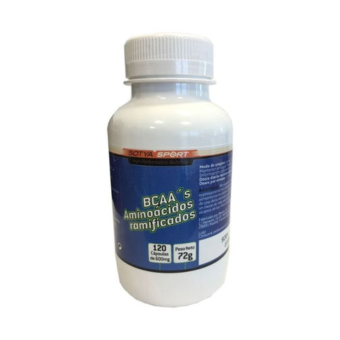 Comprar online BCAA'S (AMINOA.RAMIFICADOS) 120 CAPSULAS DE 600MG de SOTYA BESLAN. Imagen 1