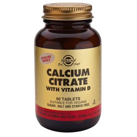 Comprar online CITRATO DE CALCIO 240 Comp de SOLGAR. Imagen 1