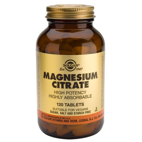 Comprar online CITRATO MAGNESIO 120 Comp de SOLGAR. Imagen 1