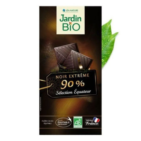 Comprar online JB CHOCOLAT NEGRO EXTREMO 90% CACAO 100 g de JARDIN BIO. Imagen 1