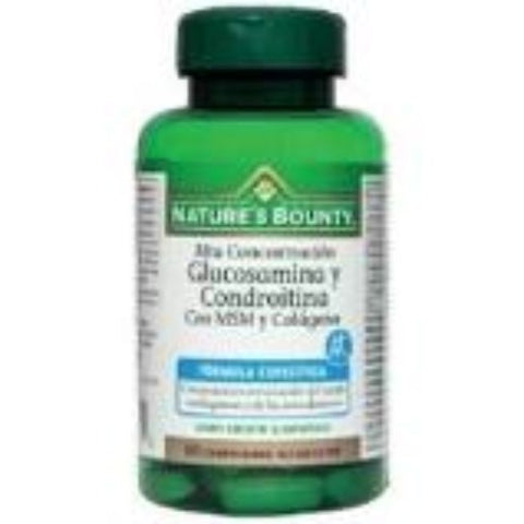 Comprar online GLUCOSAMINA Y CONDROITINA + MSM + COLAGENO 60 COMP de NATURE´S  BOUNTY. Imagen 1