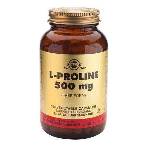 Comprar online L-PROLINA 500mg 100 Vcaps de SOLGAR. Imagen 1