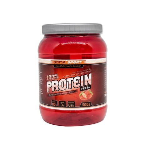 Comprar online PROTEINA SOJA 100% FRESA 500 gr de SOTYA BESLAN. Imagen 1