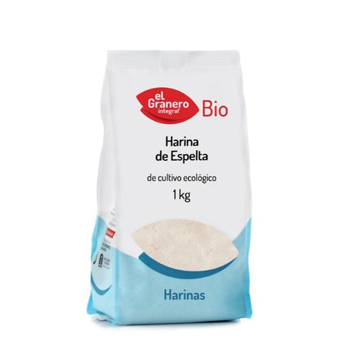 Comprar online HARINA ESPELTA BLANCA BIO 1 Kg C/GLUTEN de EL GRANERO INTEGRAL. Imagen 1