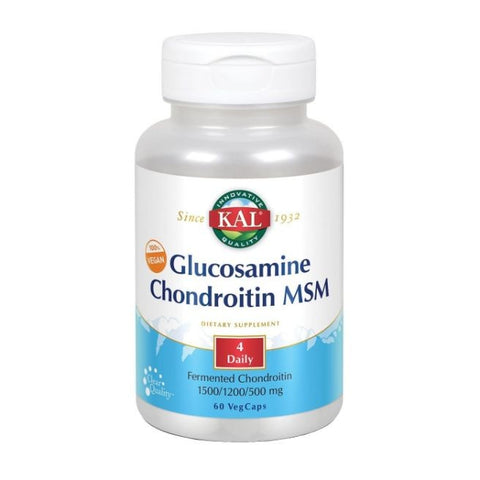 Comprar online VEGAN 100 % GLUC/CHON/MSM 60 Comp de KAL. Imagen 1