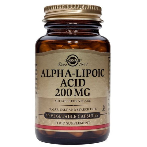 Comprar online ACIDO ALFA LIPOICO 200mg 50 Vcaps de SOLGAR. Imagen 1