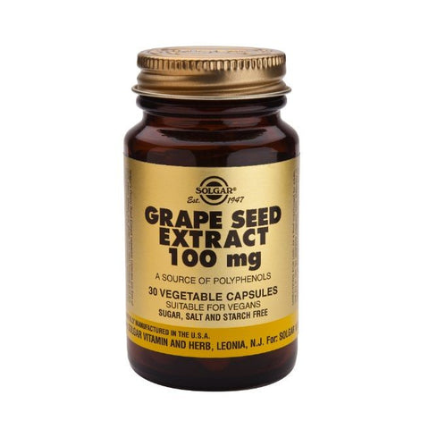 Comprar online EXTRACTO SEMILLA UVA 100 mg 30 Vcaps de SOLGAR. Imagen 1