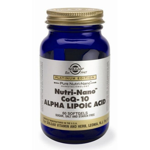 Comprar online NUTRI- NANO Q10 60 Caps C/ ACIDO LIPOICO de SOLGAR. Imagen 1