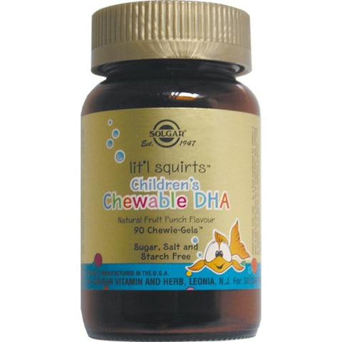 Comprar online DHA MASTICLABLE 90 Comp de SOLGAR. Imagen 1