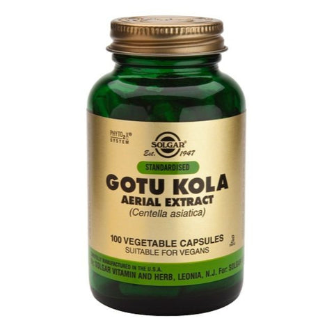 Comprar online SPF GOTU KOLA EXTRACTO AEREO 100 VCAPS de SOLGAR. Imagen 1