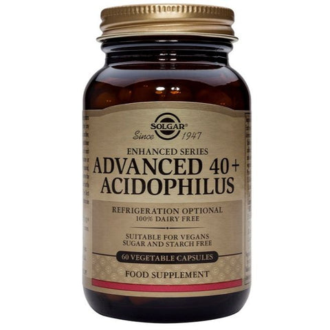 Comprar online ACIDOFILUS 40+ AVANZADO 120 Vcaps de SOLGAR. Imagen 1
