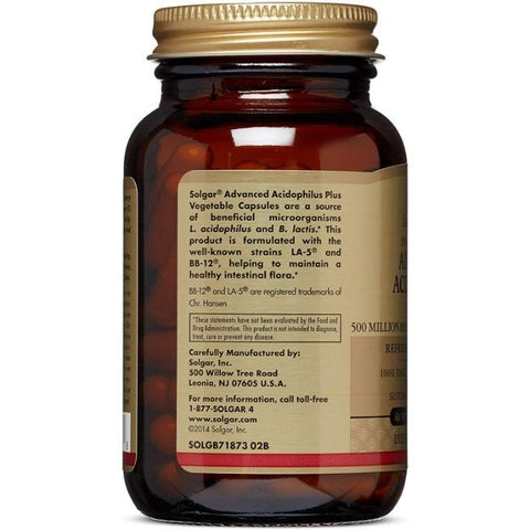 Comprar online ACIDOFILUS AVANZADO PLUS 60 Vcaps de SOLGAR. Imagen 2