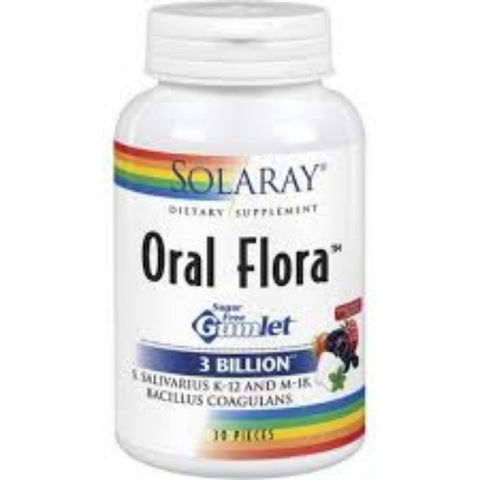 Comprar online ORAL FLORA 30 LOZENGES de SOLARAY. Imagen 1