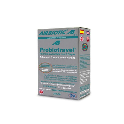 Comprar online PROBIOTRAVEL 30 CAPSULAS de AIRBIOTIC. Imagen 1