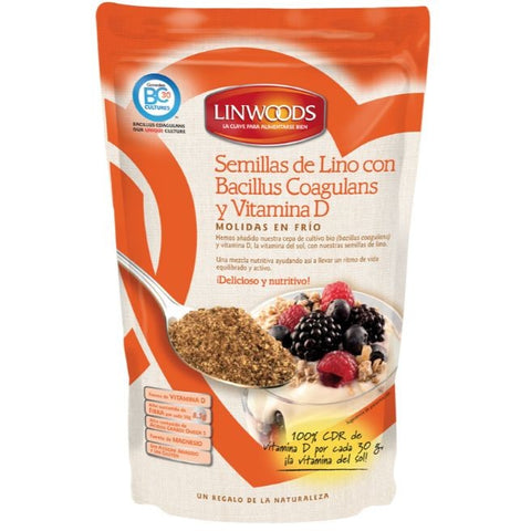 Comprar online SEMILLAS DE LINO MOLIDAS ECO CON PROBIOTICO de LINWOODS. Imagen 1