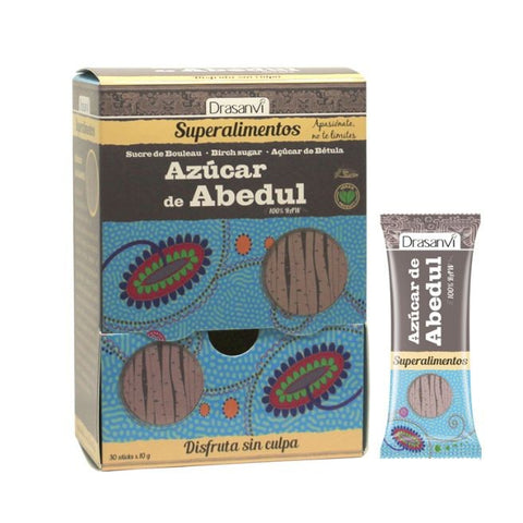 Comprar online STICK AZUCAR ABEDUL 30X10 gr SUPERALIMENTOS de DRASANVI. Imagen 1