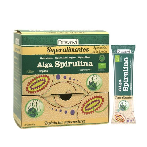 Comprar online STICK SPIRULINA BIO 20X10 gr SUPERALIMENTOS de DRASANVI. Imagen 1