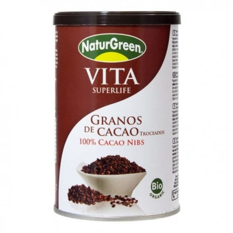 Comprar online VITA SUPERLIFE GRANO CACAO TROCEADO (NIBS) 200gr de NATURGREEN. Imagen 1