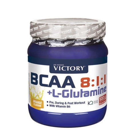 Comprar online BCAA 8:1:1 + GLUTAMINA NARANJA 500 G de VICTORY. Imagen 1