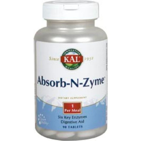Comprar online ABSORB N ZYME 90 Tabletas de KAL. Imagen 1